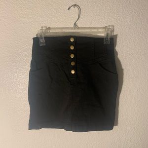 High Waisted Jean Skirt
